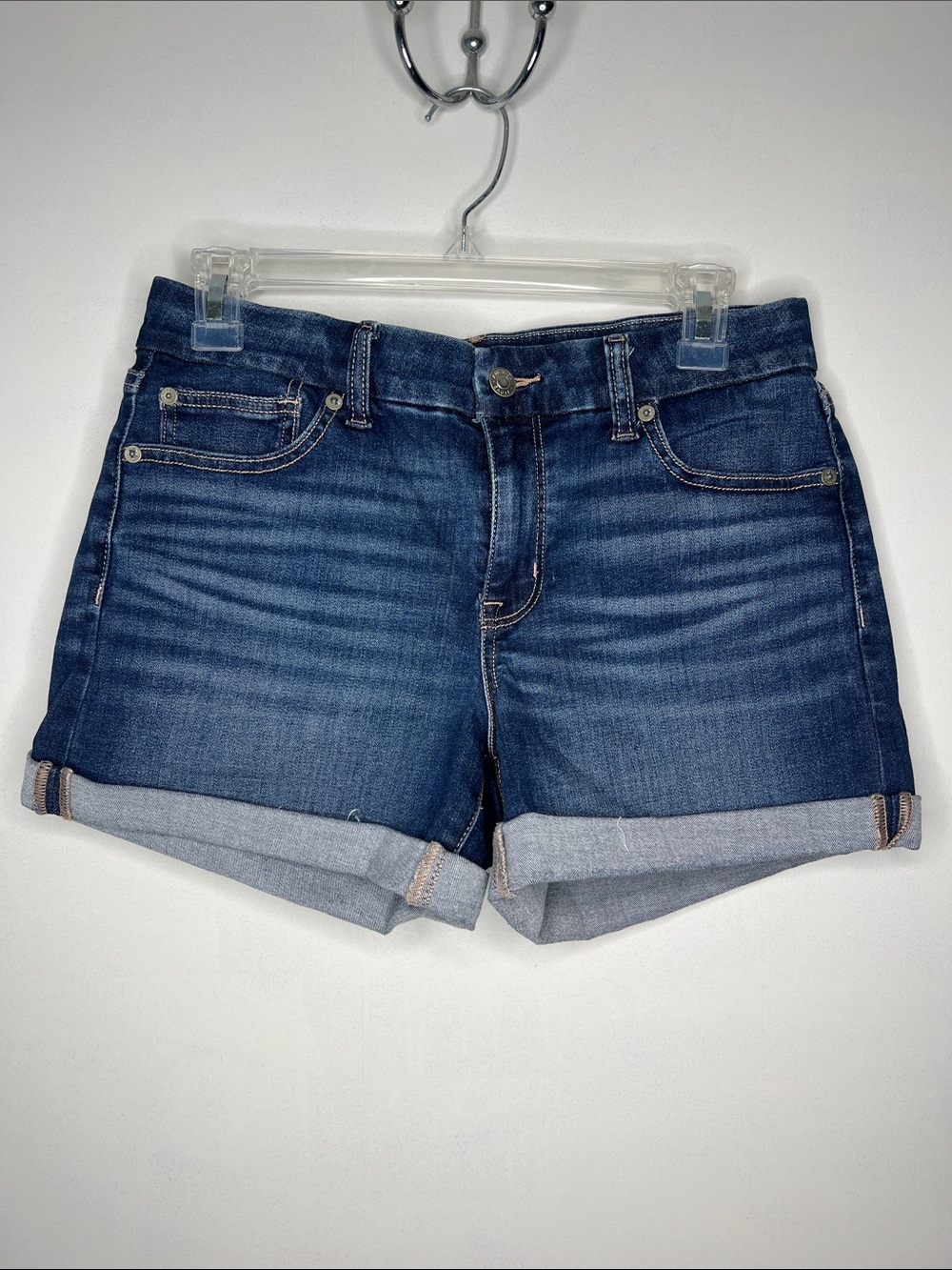 Dark Blue Denim Women's Shorts